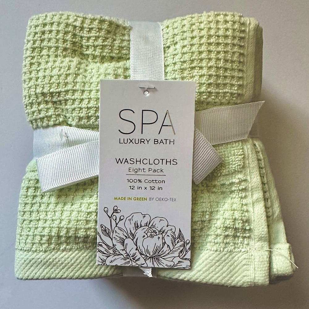 🎁8PC SPA Luxury Bath Washcloths - 12” x 12” - Multi Color